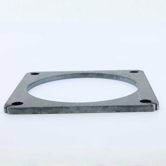 Brida cuadrada de hierro de la marca Riv para tajaderas o compuertas de 125 mm (5 pulgadas).