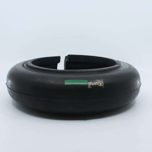 Flector elástico de caucho UNE M6 45/55 para desbrozadora con diámetro interior de 170 mm, exterior de 280 mm y grosor de 80 mm.
