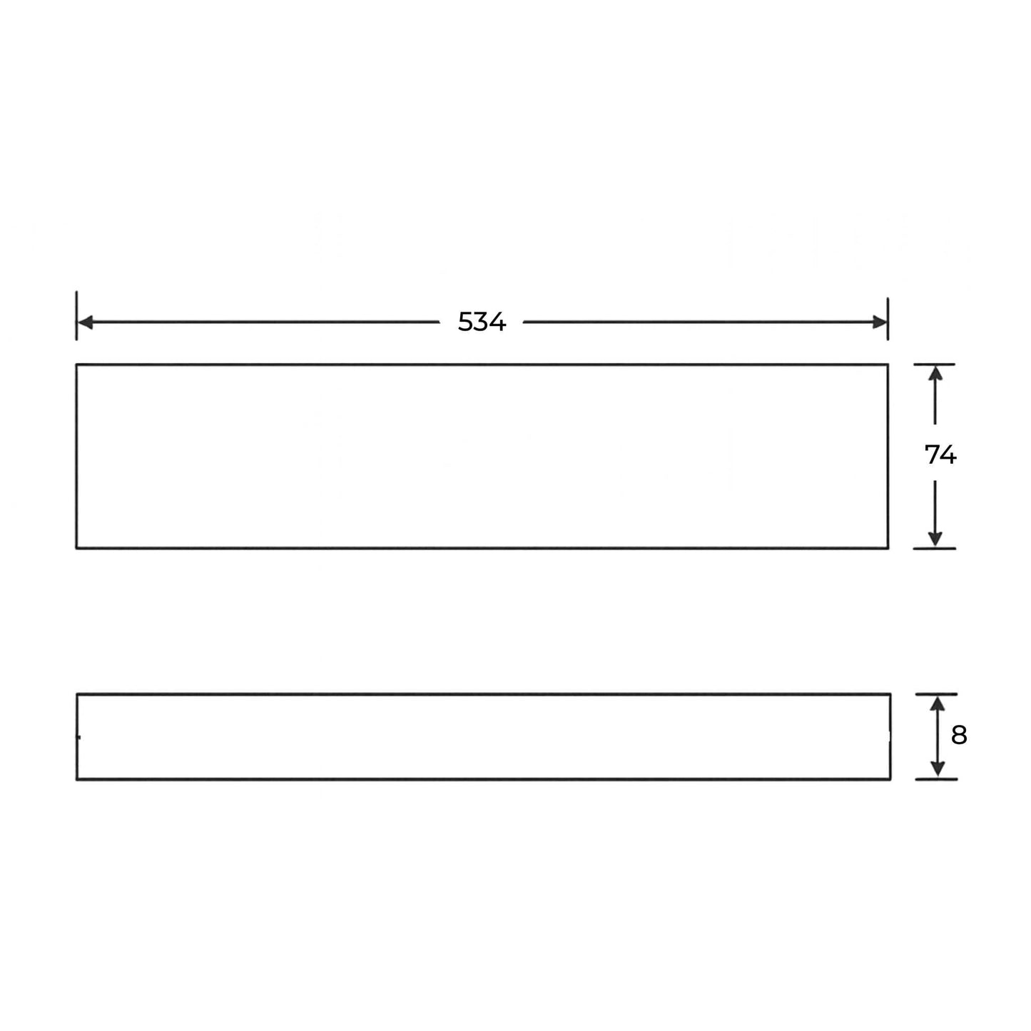 Juego de 4 paletas Jurop para depresor (bomba de vacío) de cisterna o cuba de purín, modelo PN 155. Medidas de cada paleta: 534 x 74 x 8 mm. Repuesto original.