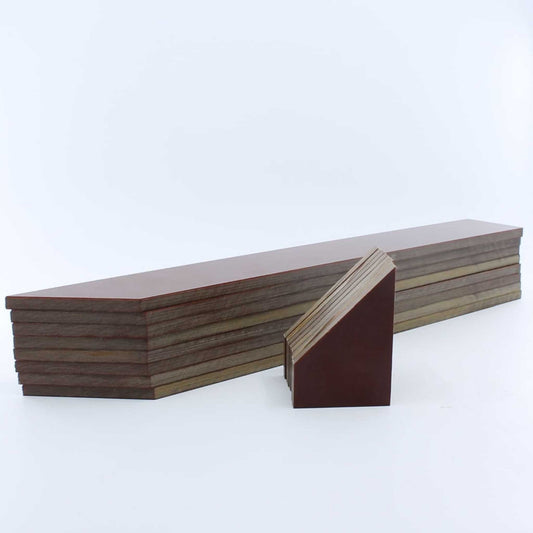 Juego de 8 paletas para depresor Carruxo. Medidas: 380 x 63 x 7,5 mm. Recambio original.