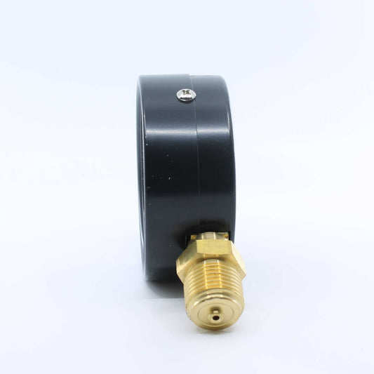 Manómetro de presión RIV con rosca de 1/2 pulgada, diseñado para medir la presión en cisternas o cubas de purín.