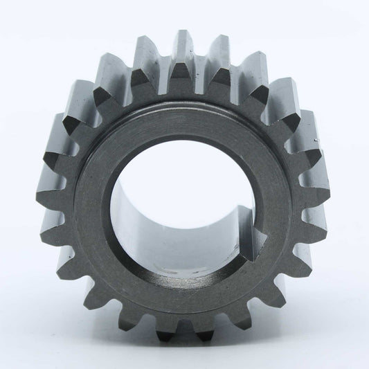 Piñón de 23 dientes (Z23) con chavetero estrecho para depresores Battioni Pagani series MEC 6500, 8000, 9000, 11000 y 13500. Fabricación original Bondioli & Pavesi para alta resistencia.