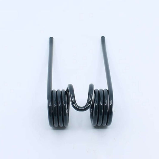 Púa de pick-up elástica de tercer tipo adaptable para rotoempacadora Gallignani. Fabricada por La Spirale en Italia, recambio compatible de alta resistencia, referencia original 8876437.