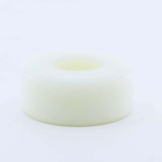 Rodillo de nylon blanco macizo para escala o cadena de remolque autocargador de forraje, con agujero interior de 25 mm de diámetro.