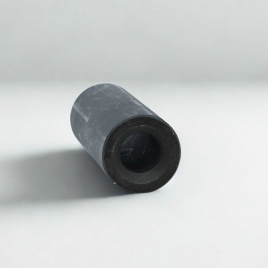 Casquillo soporte de dientes tratado cónico. Diámetro interior parte ancha de 35 mm y la parte estrecha de 25 mm. Diámetro exterior 45 mm y altura 110 mm.