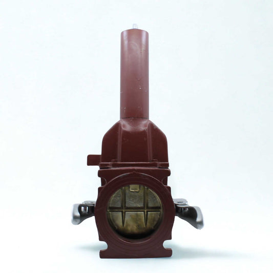 Tajadera o compuerta de válvula hidráulica Hertell Buru de 125 mm (5 pulgadas) de diámetro, hembra, con manillas y diseñada para su uso en cubas y cisternas de riego y purín.