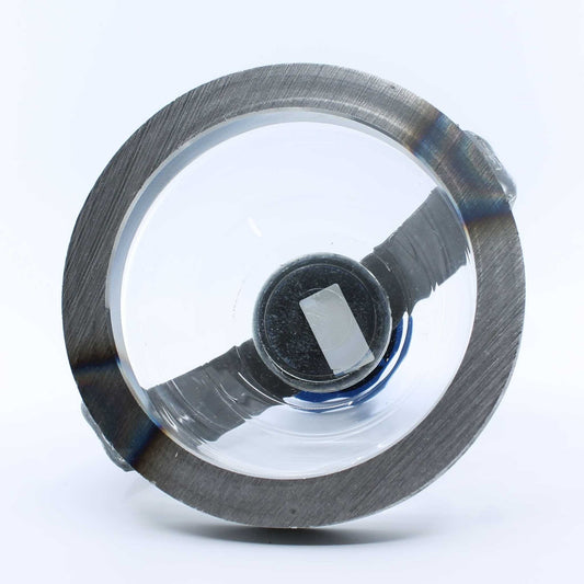 Visor de indicador de nivel para cisterna de purín de la marca Riv, de 4 pulgadas de diámetro y cuerpo soldable.