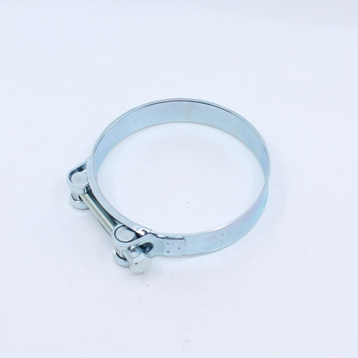 Abrazadera reforzada de gran presión para manguera de purín, rango 104-112 mm apta para 90 mm.
