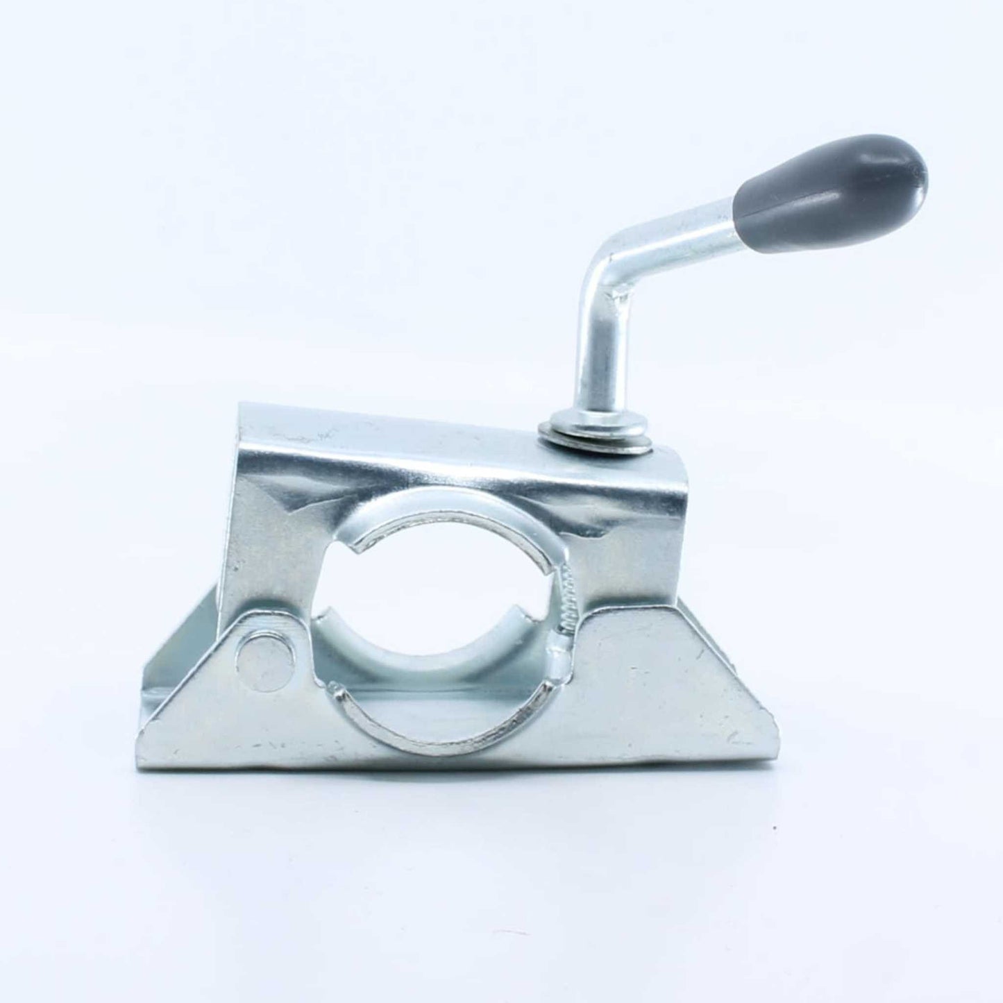 Abrazadera para rueda jockey de remolque y caravana, con un diámetro de 48 mm.