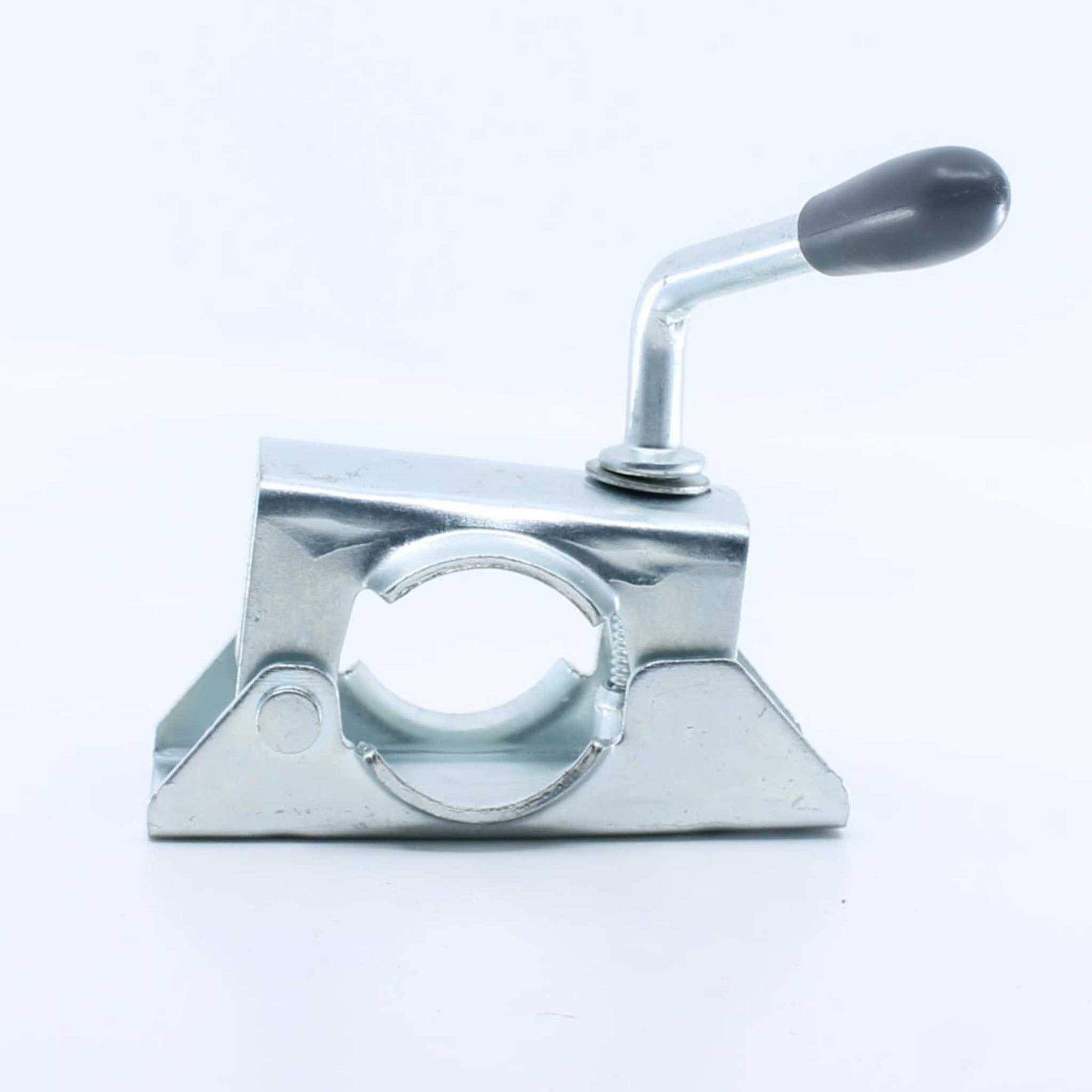 Abrazadera para rueda jockey de remolque y caravana, con un diámetro de 48 mm.