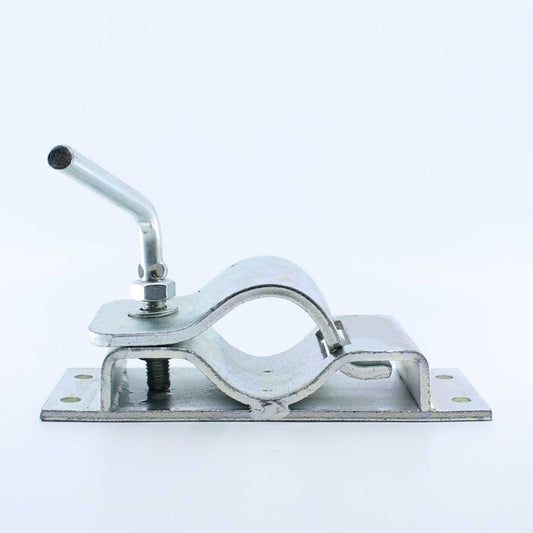 Abrazadera para rueda jockey de remolque y caravana, con un diámetro de 60 mm.