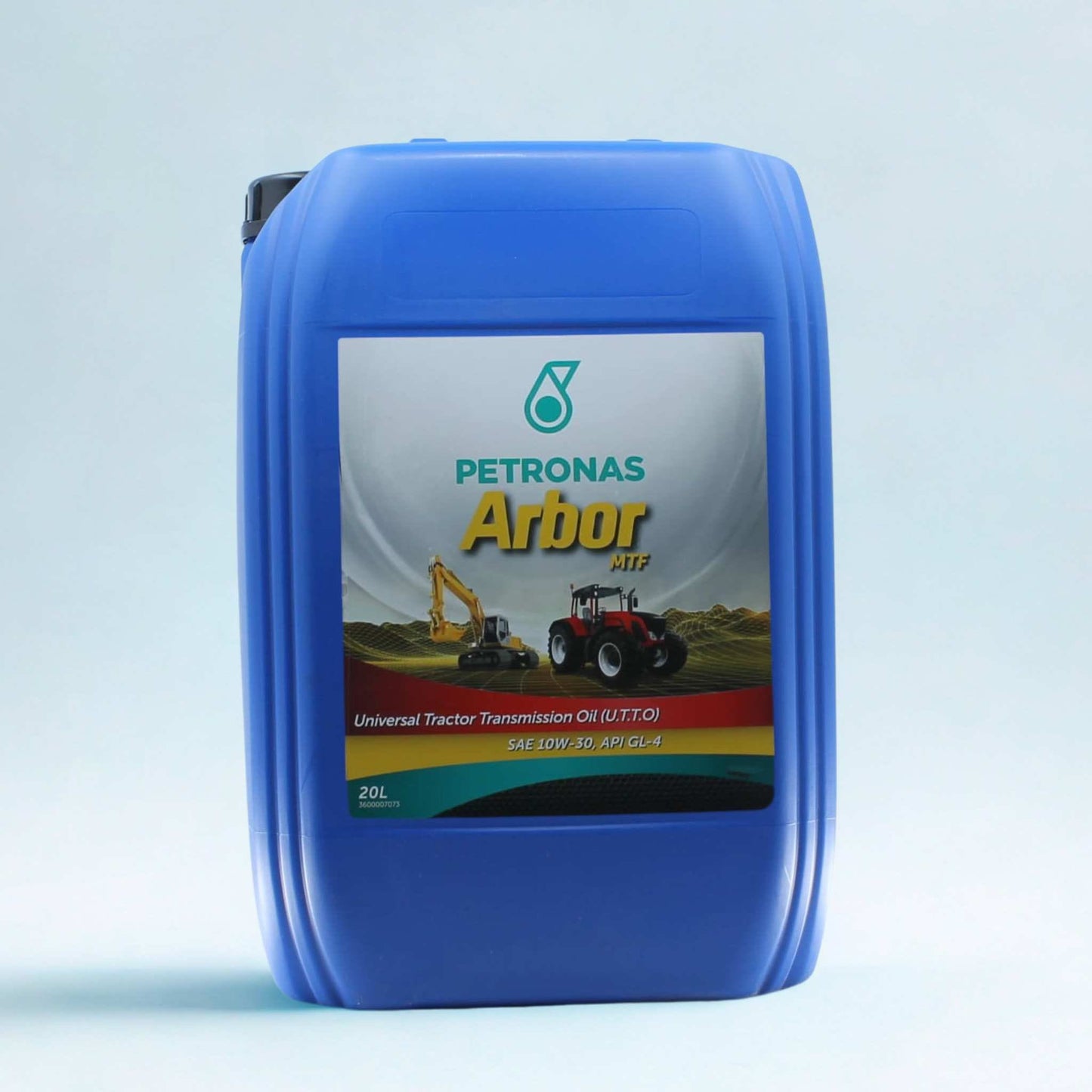 Aceite Petronas Arbor MTF 10W-30 en bidón de 20L. Aceite multifuncional UTTO para transmisiones, sistemas hidráulicos y frenos sumergidos de tractores.
