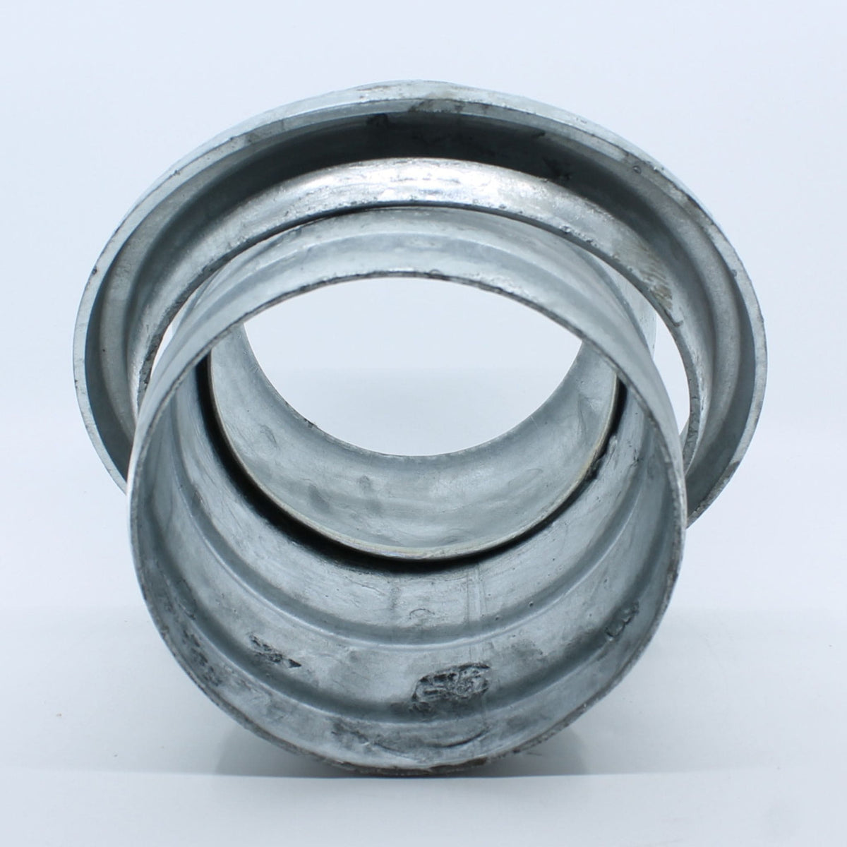 Acople macho esférico galvanizado para manguera de 150 mm (6 pulgadas) de cisterna de purín, sistema Berselli.