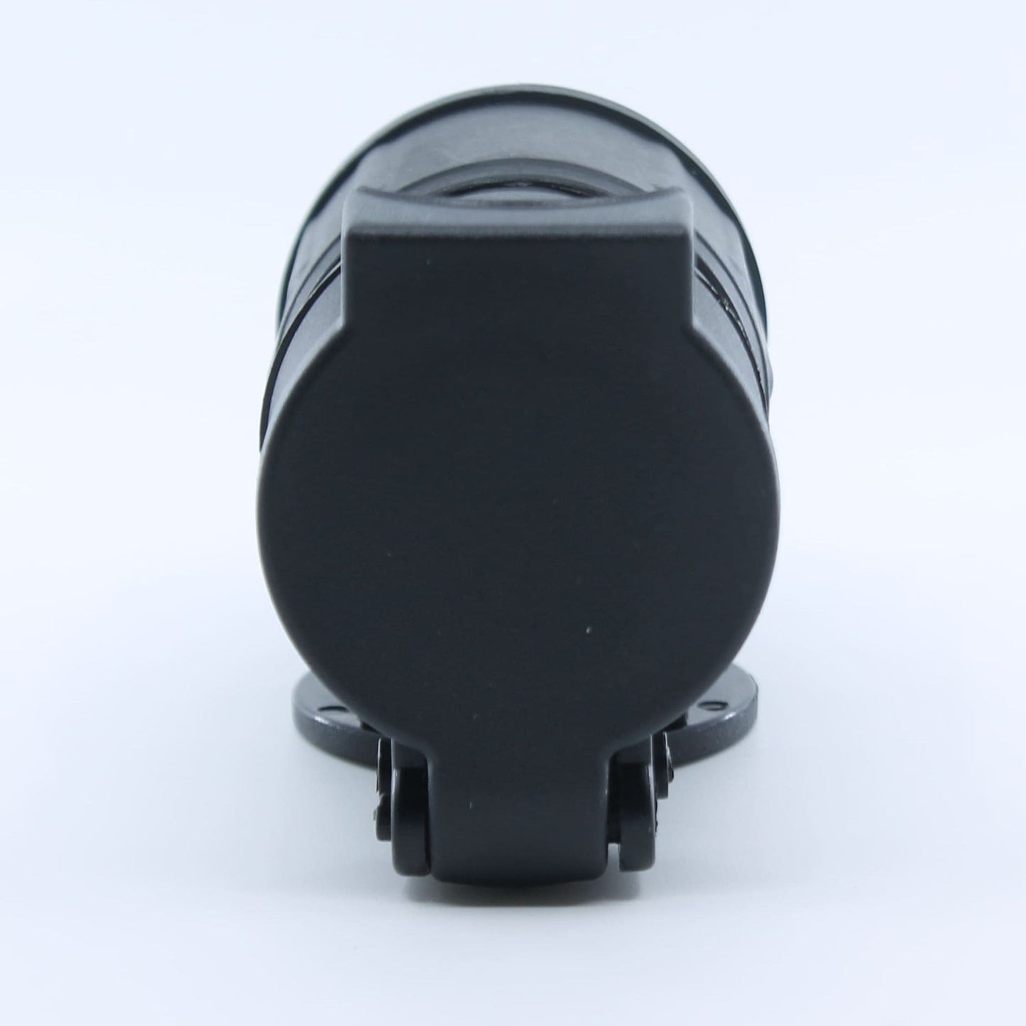 Adaptador conversor de conexión eléctrica para remolque, de 13 pines macho a 7 pines hembra, fabricado en plástico resistente. Compatible con turismos, vehículos agrícolas, tractores, camiones y furgonetas.