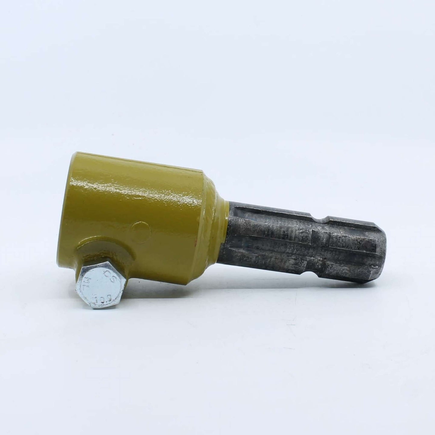 Adaptador estriado para toma de fuerza agrícola con entrada hembra de 1 3/4 pulgadas Z20 y salida macho de 1 3/8 pulgadas Z6.