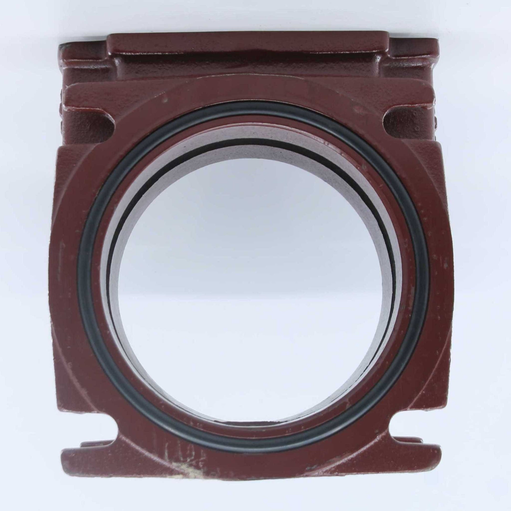 Base o cuerpo inferior Hertell Lau (modelo macho) para tajadera de cisterna, apta para tubos de 150 mm (6 pulgadas).