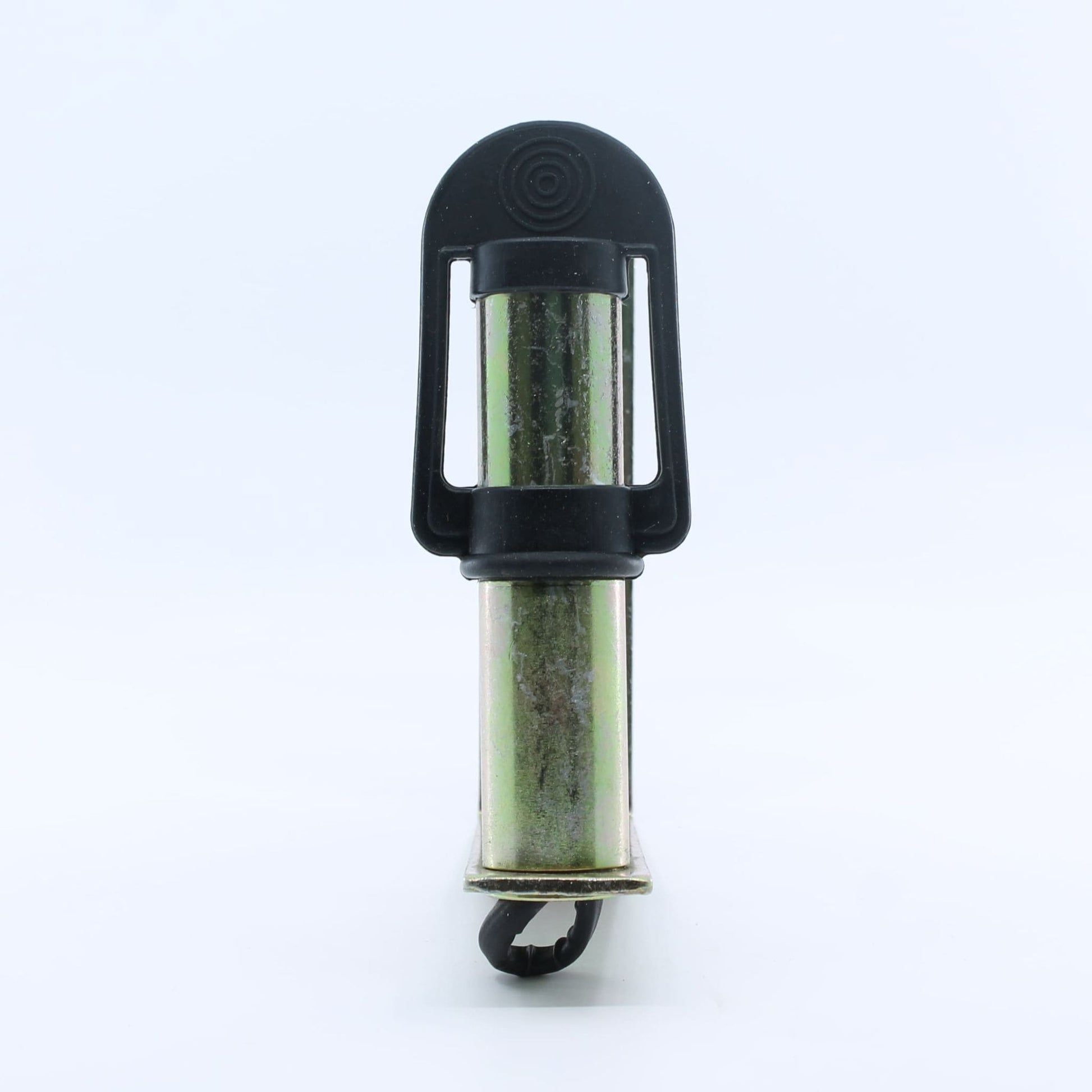 Base o soporte metálico para la instalación de luz rotativa o baliza de emergencia, diseñado para montaje lateral en tractores y maquinaria agrícola.