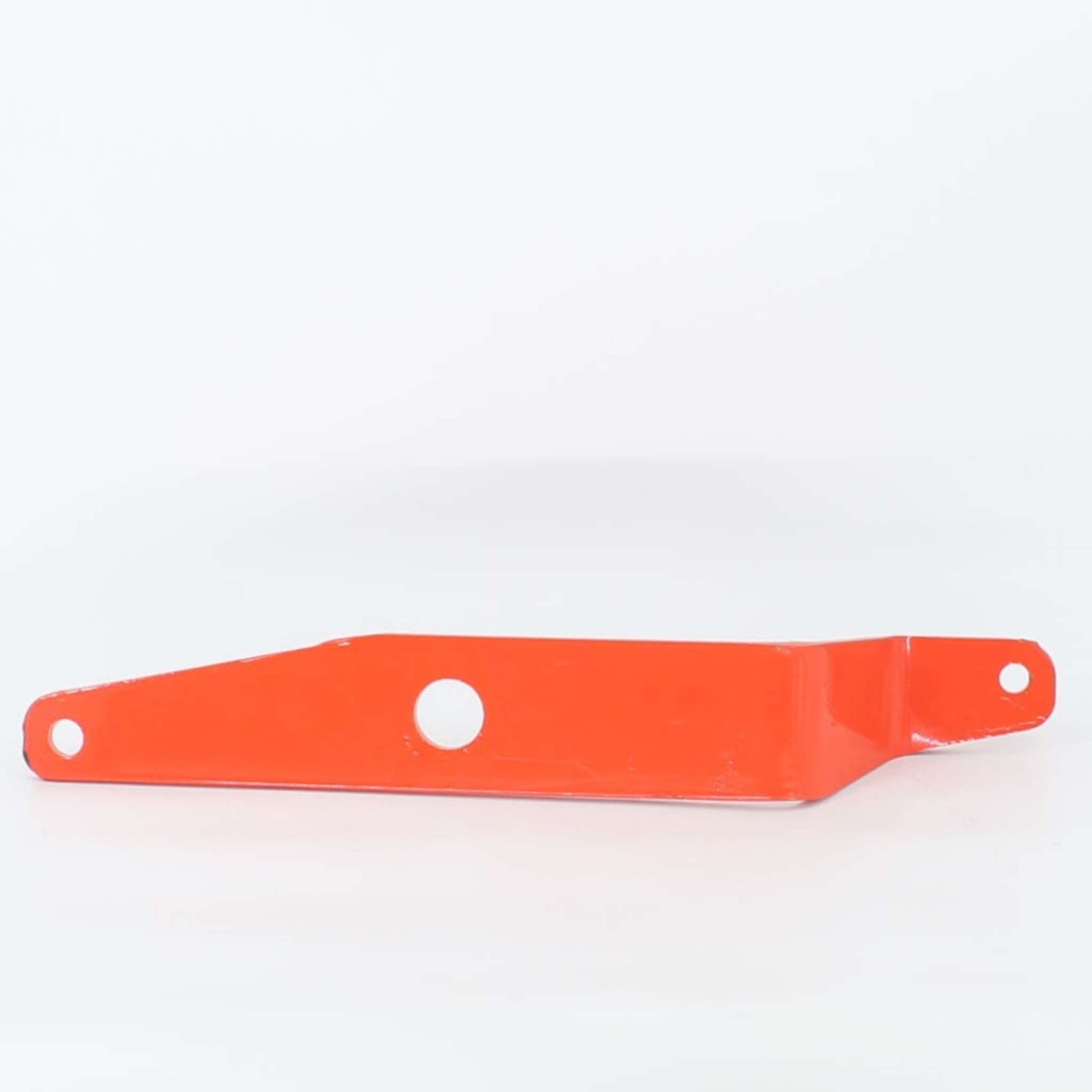 Brazo levantamiento corto original Gaspardo ref. 12217610 en posición 4. Pletina de elevación de acero rojo con quiebro para modelos FBR.