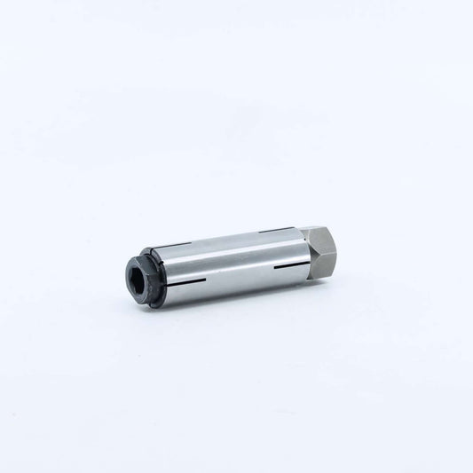 Kit de casquillo de expansión ranurado con tornillo de cabeza cónica y tuerca original Gaspardo para fijación de barra de corte en posiciones 43, 44 y 45. Referencia 21120156.
