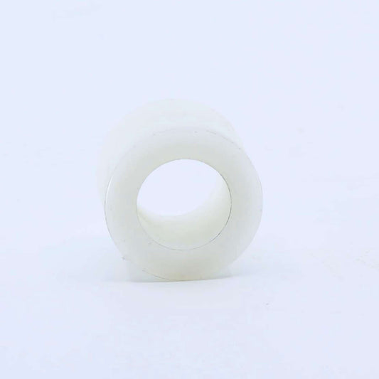 Casquillo de fricción cilíndrico de nylon blanco macizo para remolque autocargador de forraje, con diámetro interior de 19 mm, exterior de 31 mm y largo de 24 mm.