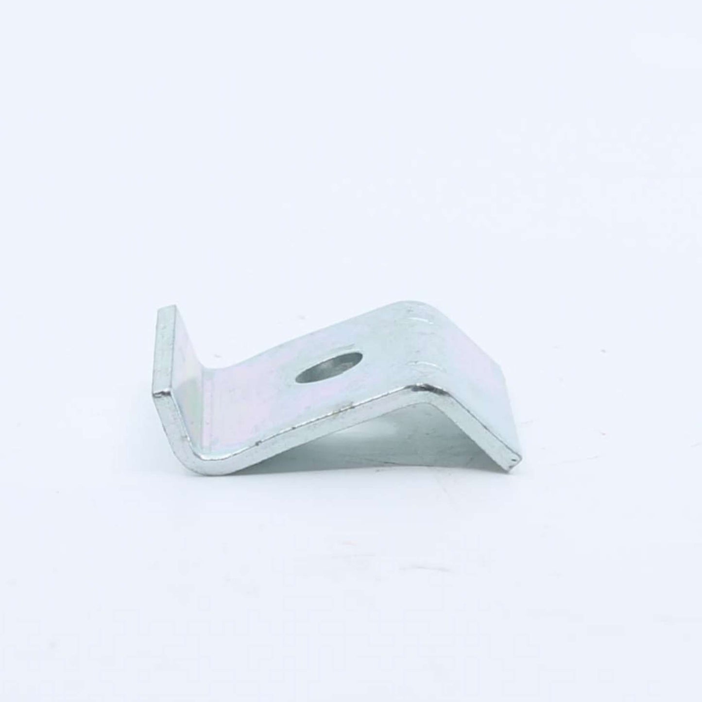 Chapa de sujeción metálica en forma de puente o U angular para fijación de púa elástica de pick-up Krone serie KR..
