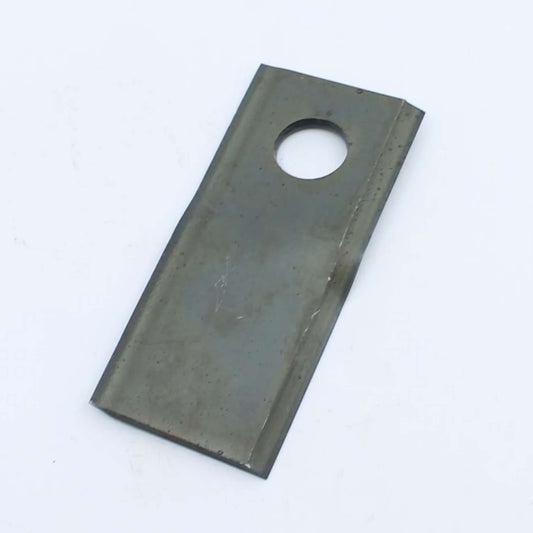 Cuchilla de corte izquierda adaptable para segadora Claas. Giro antihorario, referencia 9520430 y medidas 115 x 48 mm.