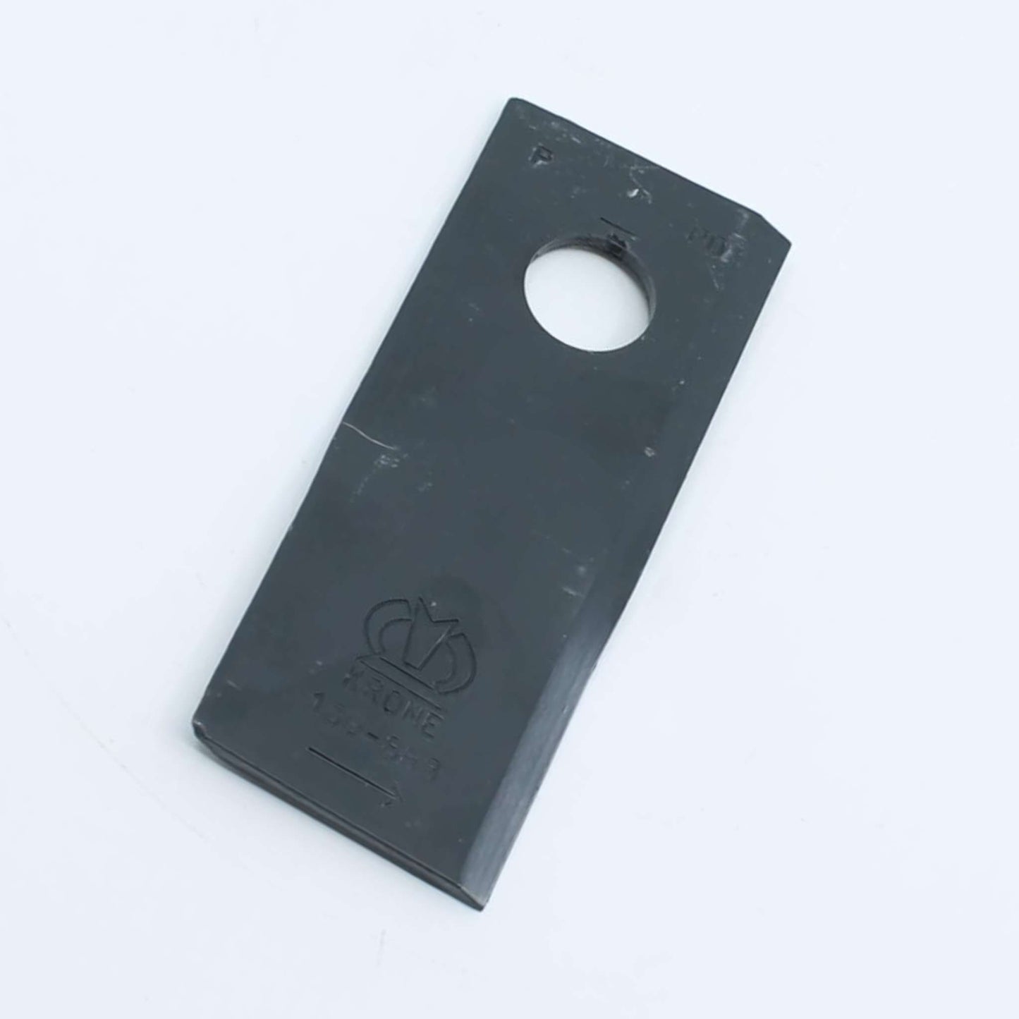 Cuchilla de corte original Krone izquierda con troquelado de marca. Giro antihorario, referencia 1398884 para series X-Disc, BiG M y AMT.