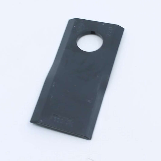 Cuchilla de corte original Kuhn izquierda con troquelado de marca. Giro antihorario, referencia K6801410 para segadoras GMD y FC.