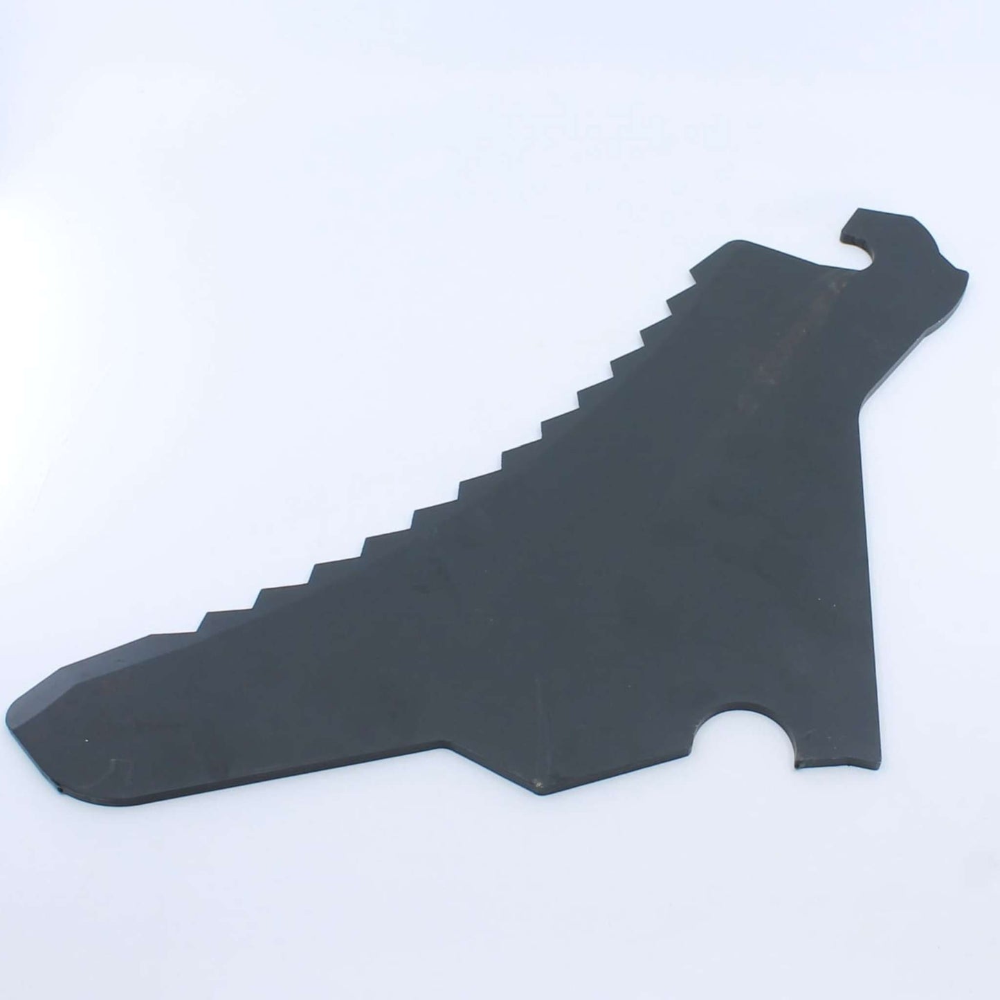 Cuchilla dentada de 5 mm para remolque Pöttinger Europrofi, Torro y Jumbo. Referencia 00434126 y Menke 48076.