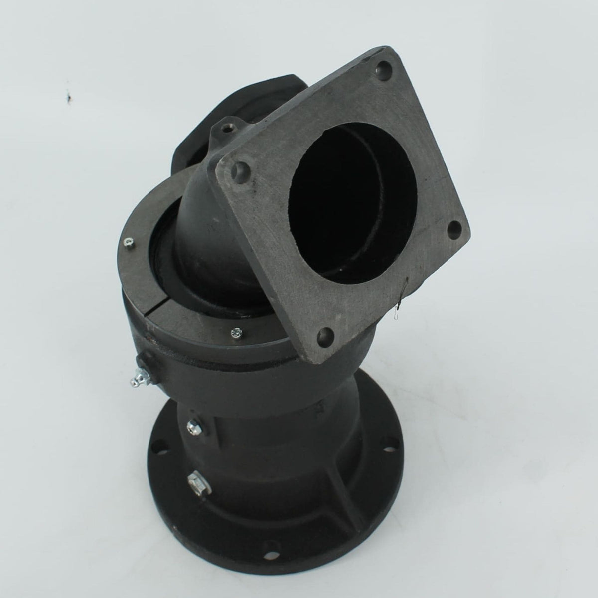 Cuerpo o base inferior Riv de fundición para cañón de riego hidráulico de cisterna de purín de 4 pulgadas.
