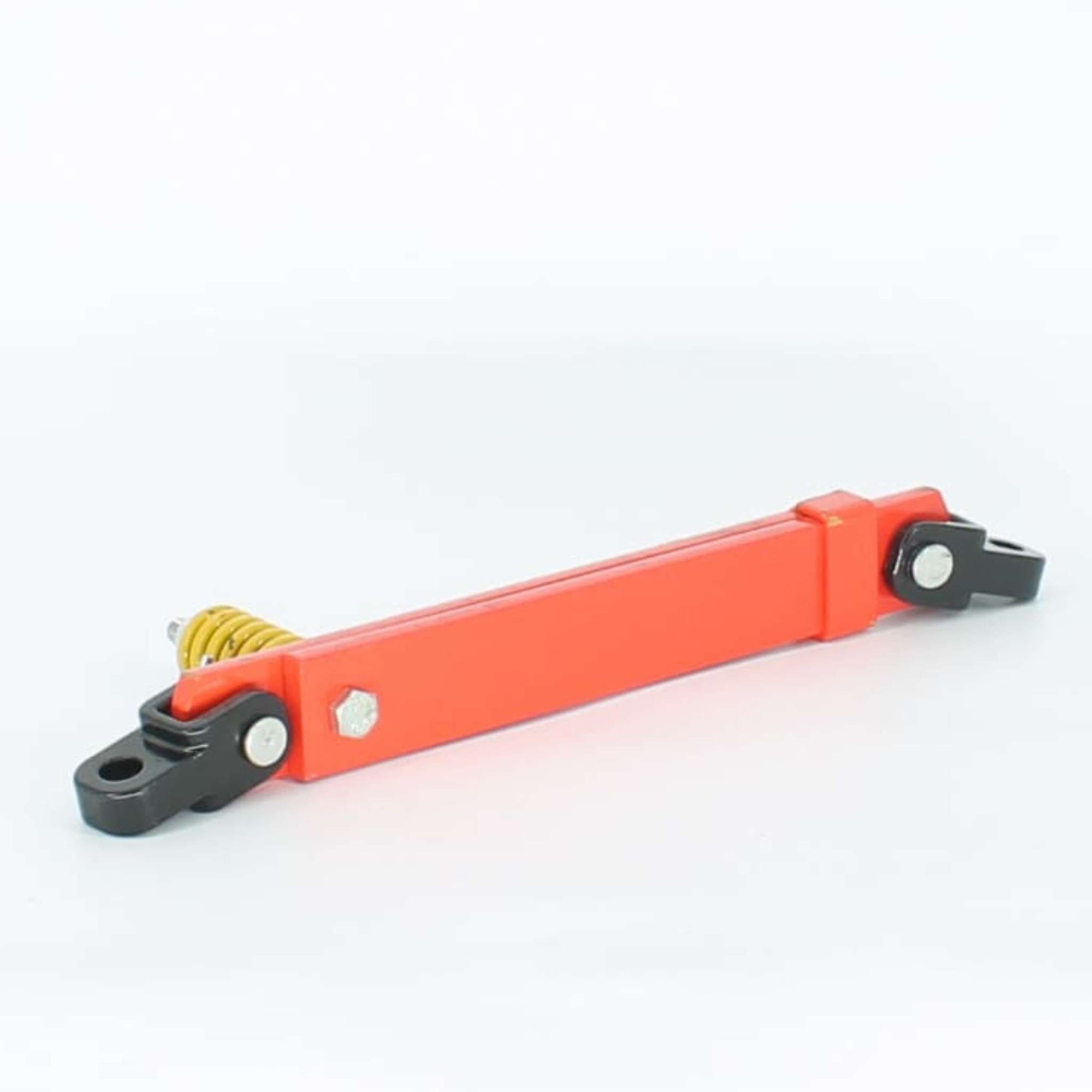 Disparador de seguridad original Gaspardo ref. 12218170 en posición 9 TAV 10. Fusible mecánico de acero rojo con extremos negros y muelle amarillo para modelos FBR Plus.