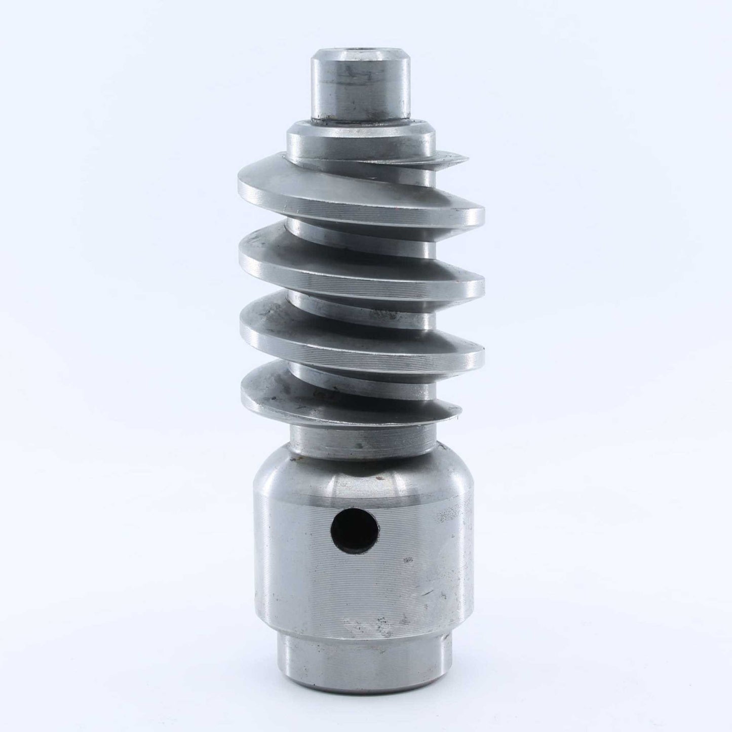 Eje o tornillo sin fin original de Battioni Pagani para el sistema de rotación del cañón de descarga. Repuesto oficial que garantiza un giro preciso y durabilidad ante vibraciones en cisternas.