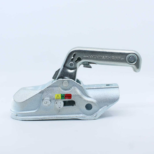 Enganche redondo para remolque, con un diámetro de 50 mm y una capacidad de carga de 3.000 kg.