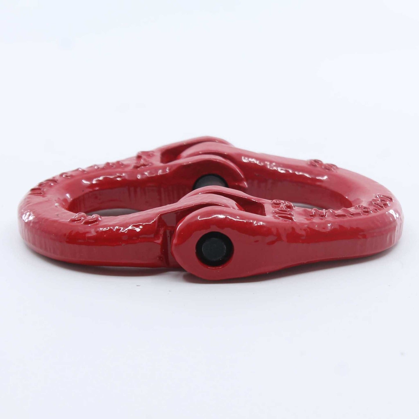 Eslabón de conexión tipo Hammerlock (eslabón de unión) Grado 80 de 10 mm, con carga máxima de 3,15 toneladas, color rojo, ideal para unir cadenas o conectar implementos agrícolas.