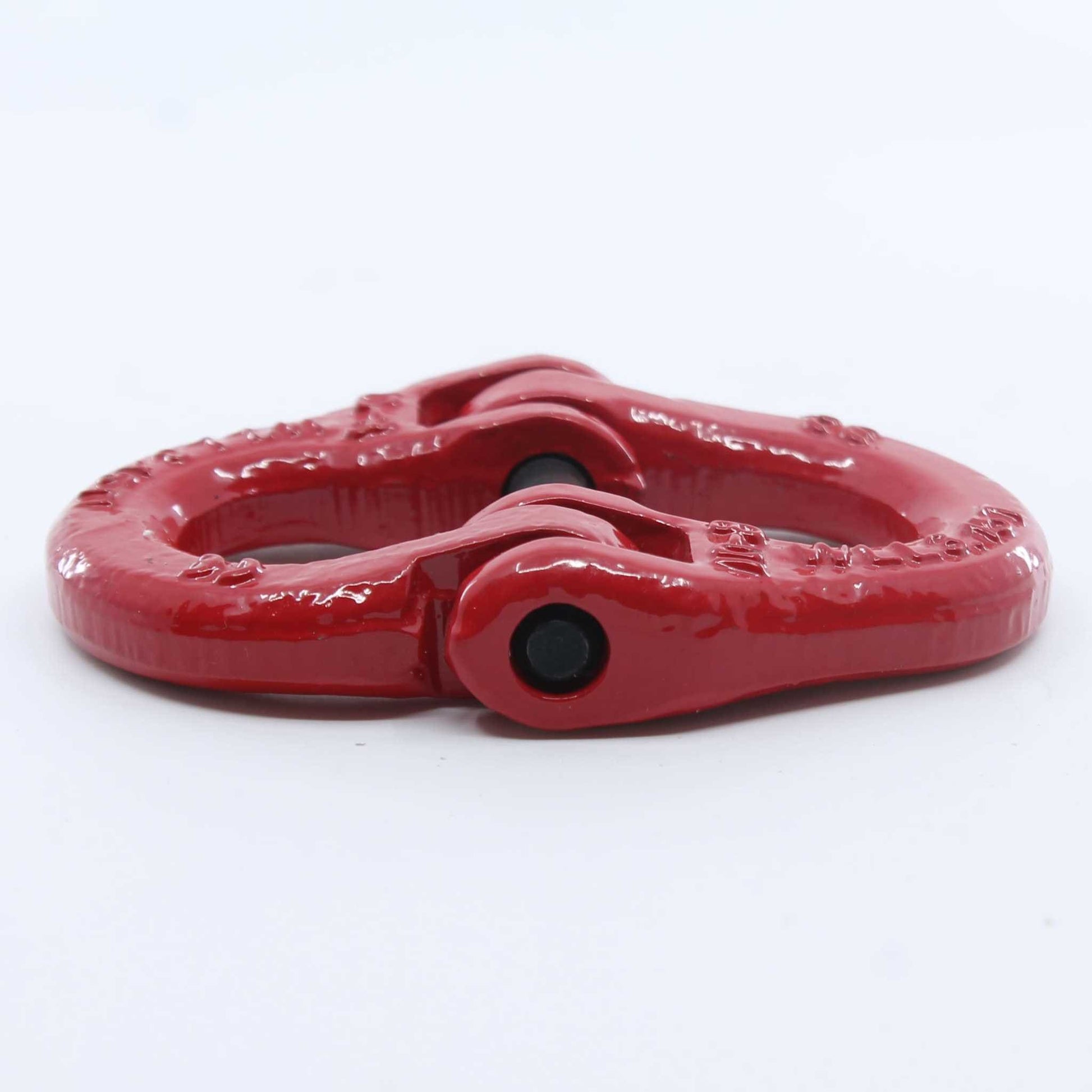 Eslabón de conexión tipo Hammerlock (eslabón de unión) Grado 80 de 10 mm, con carga máxima de 3,15 toneladas, color rojo, ideal para unir cadenas o conectar implementos agrícolas.