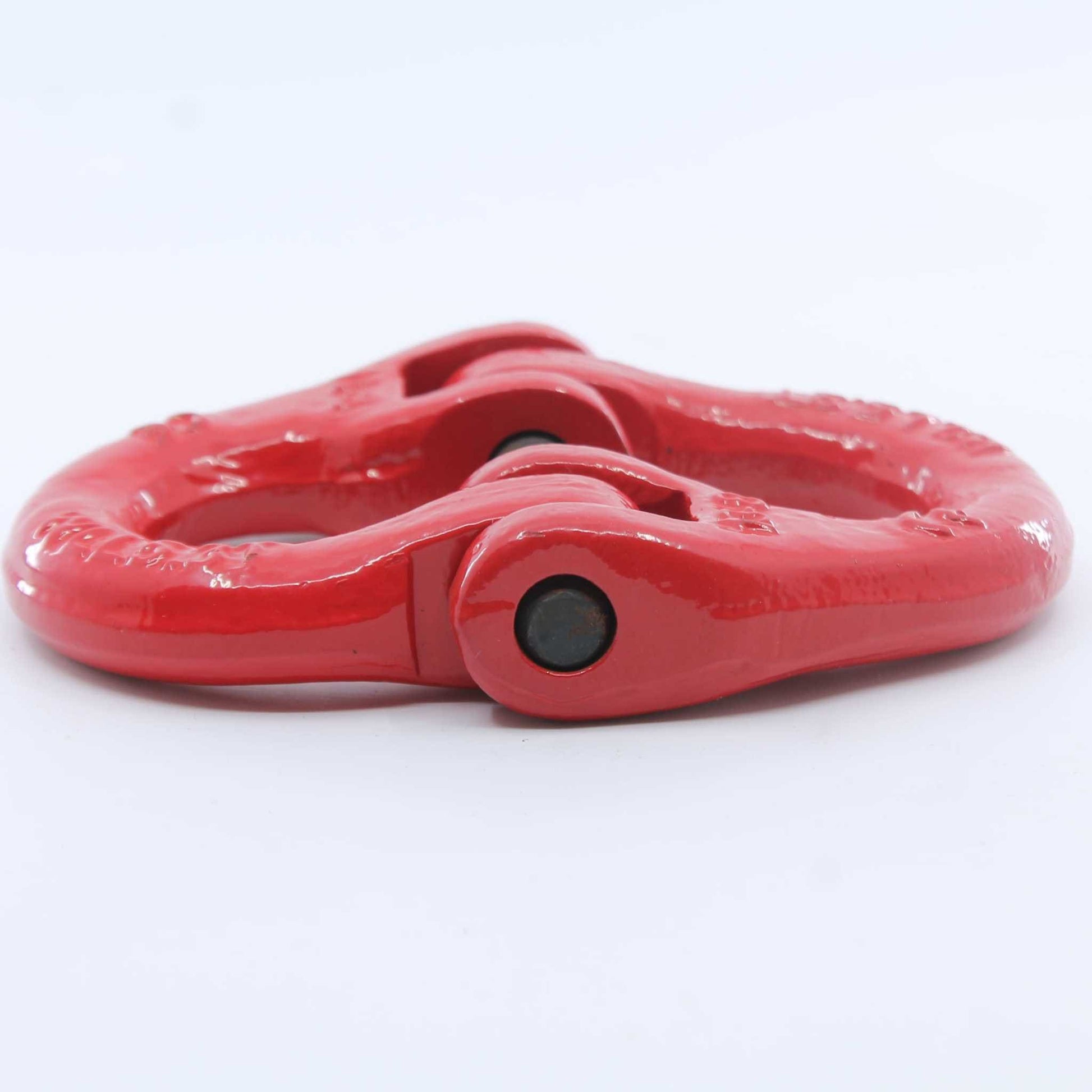 Eslabón de conexión tipo Hammerlock (eslabón de unión) Grado 80 de 13 mm, con carga máxima de 5,3 toneladas, color rojo, ideal para unir cadenas o conectar implementos agrícolas.