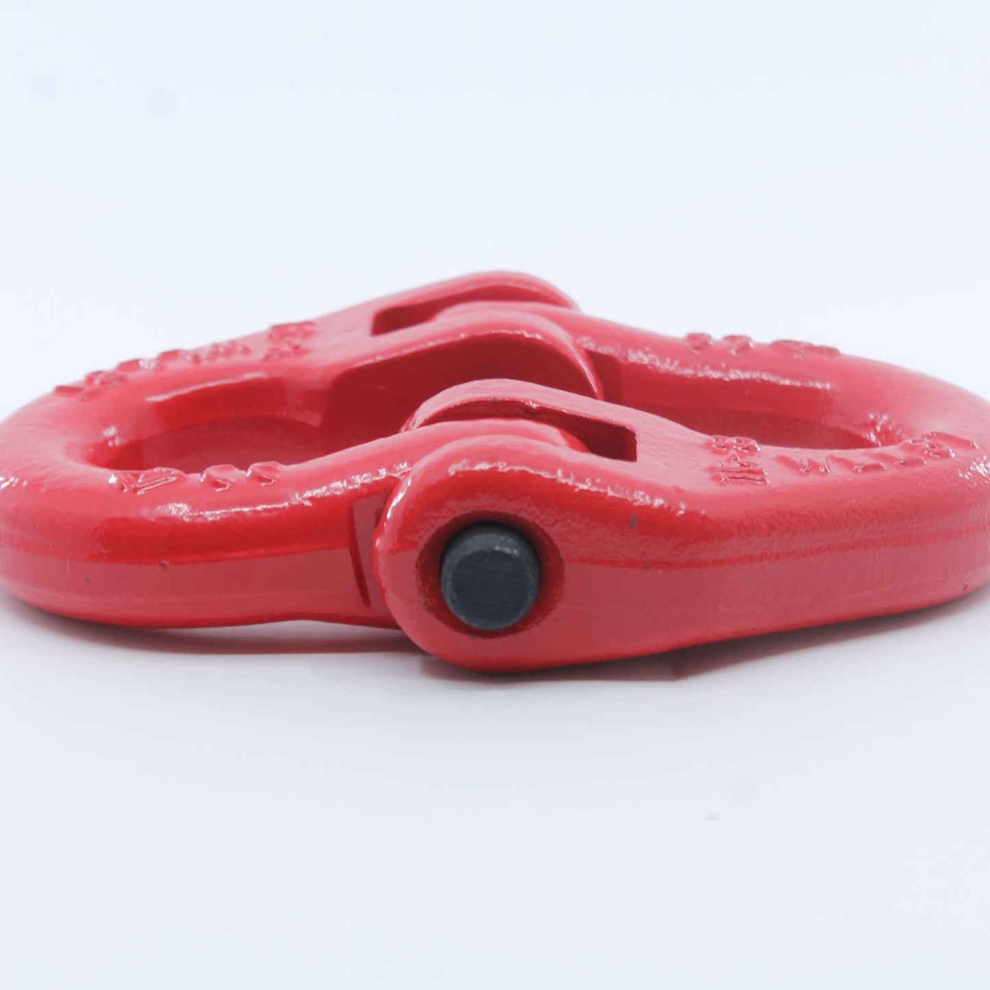 Eslabón de conexión tipo Hammerlock (eslabón de unión) Grado 80 de 16 mm, con carga máxima de 8 toneladas, color rojo, ideal para unir cadenas o conectar implementos agrícolas.