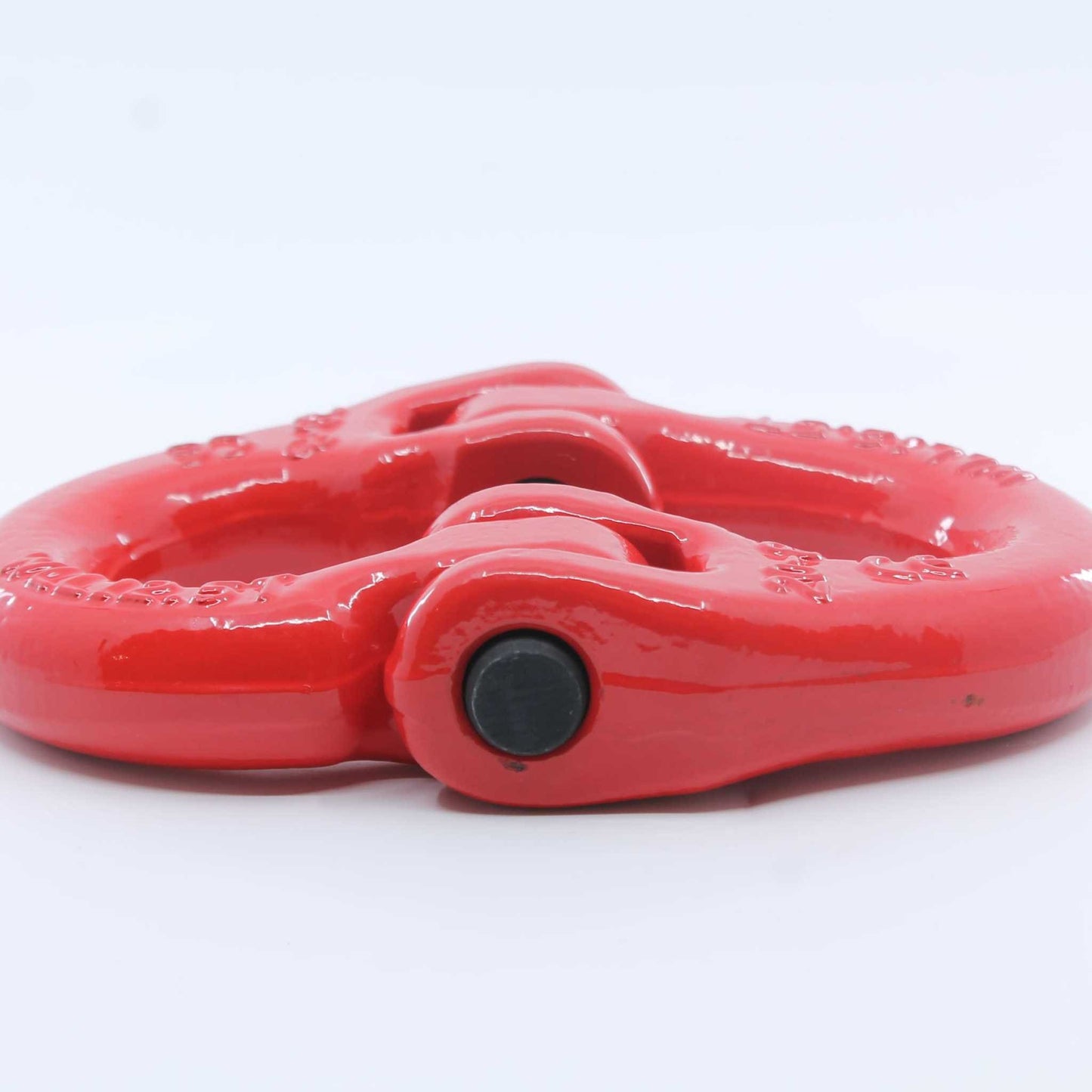 Eslabón de conexión tipo Hammerlock (eslabón de unión) Grado 80 de 20 mm, con carga máxima de 12,5 toneladas, color rojo, ideal para unir cadenas o conectar implementos agrícolas.