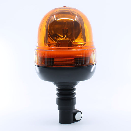 Faro rotativo flexible y con motor, homologado para vehículos agrícolas, de 12-24 V y que cumple la normativa ECE R65.