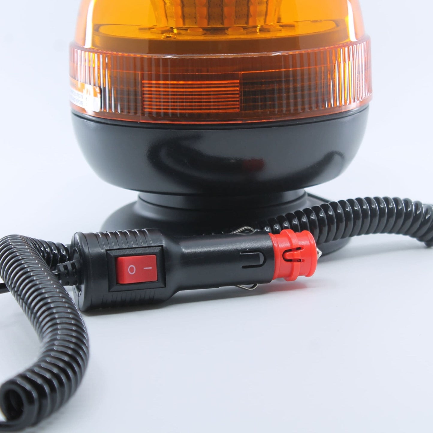 Faro rotativo magnético LED, homologado para vehículos agrícolas, de 12-24 V y que cumple la normativa ECE R65.