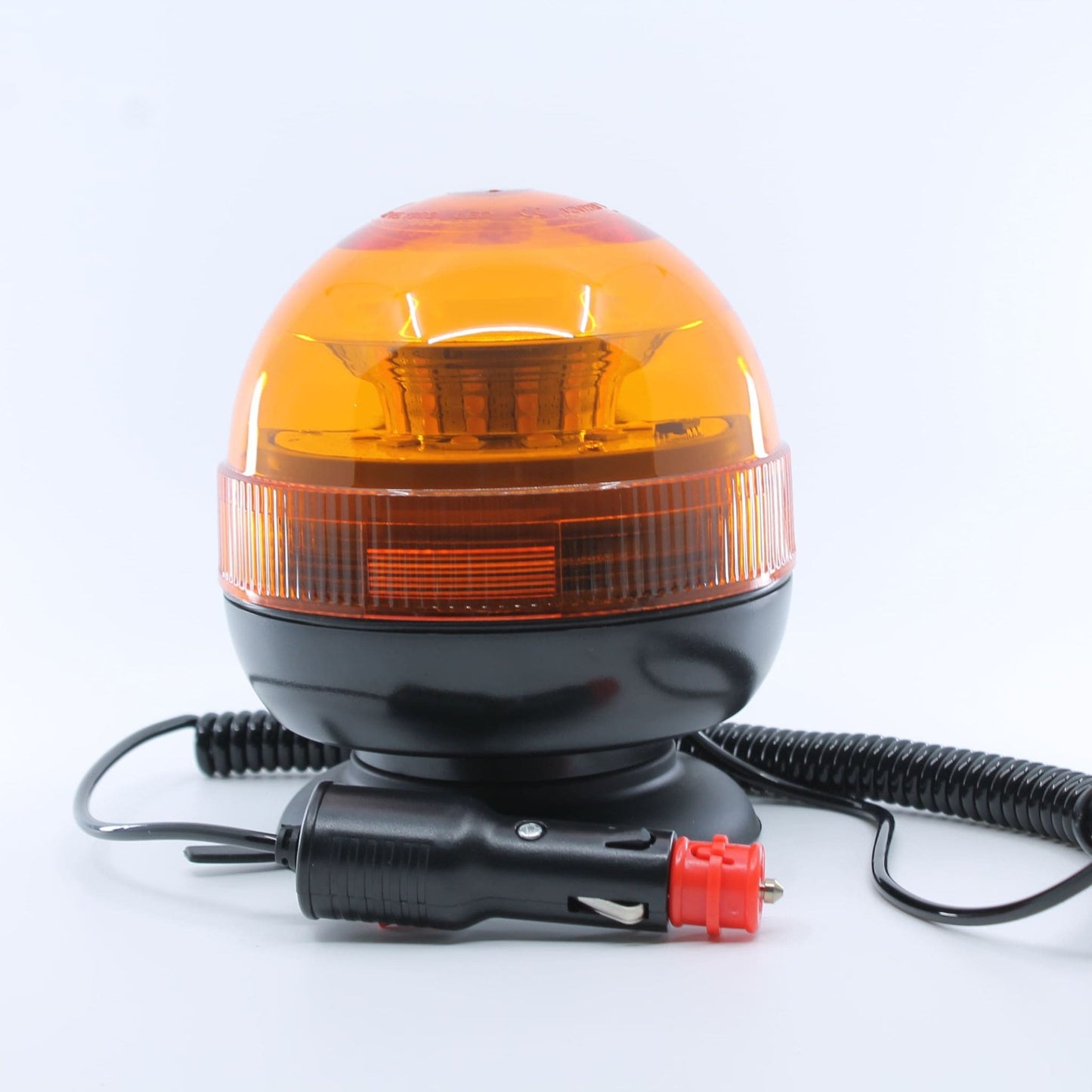 Faro rotativo magnético LED, homologado para vehículos agrícolas, de 12-24 V y que cumple la normativa ECE R65.