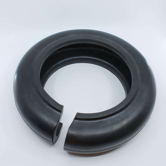 Flector elástico de caucho UNE M8 66/75 para desbrozadora con diámetro interior de 200 mm, exterior de 320 mm y grosor de 90 mm.
