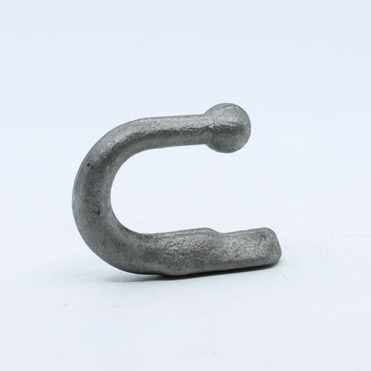 Gancho forjado para soldar de amarre para lona y cuerda de 75 x 60 mm en remolque.