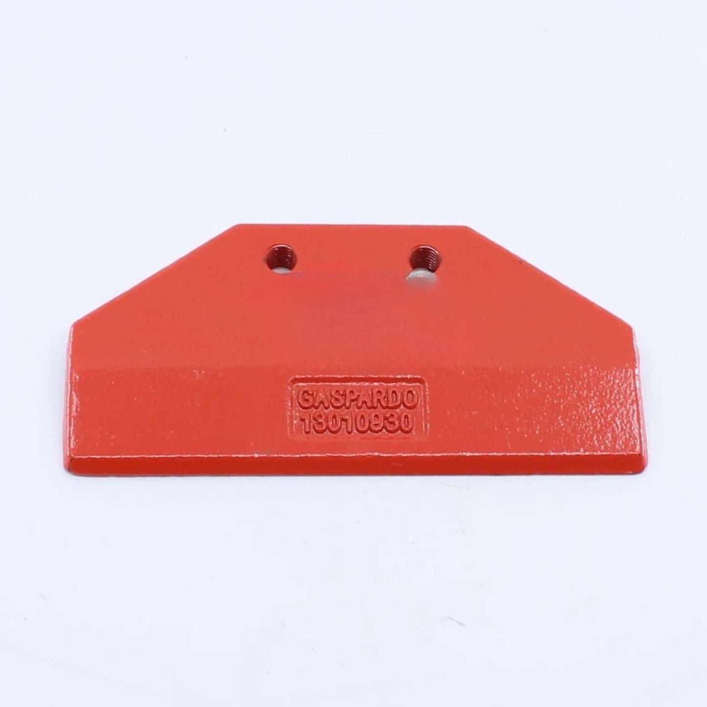 Guía barra inferior original Gaspardo ref. 21120045. Placa de fundición de fricción y guiado inferior para barra de corte en posición 19.
