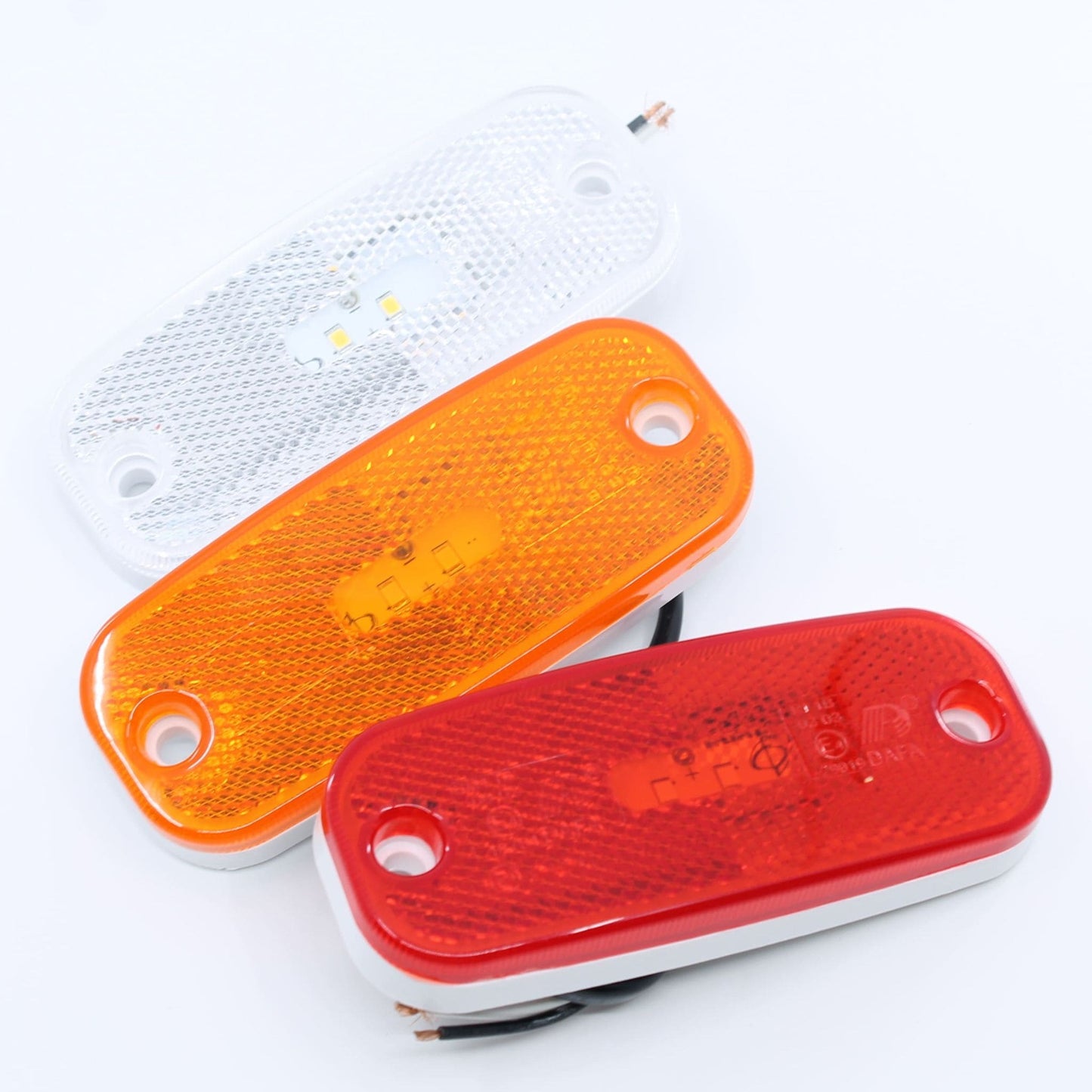 Luces de posición trasera LED con 2 diodos para remolque o camión. 12-24 V, IP64 y homologación E4.