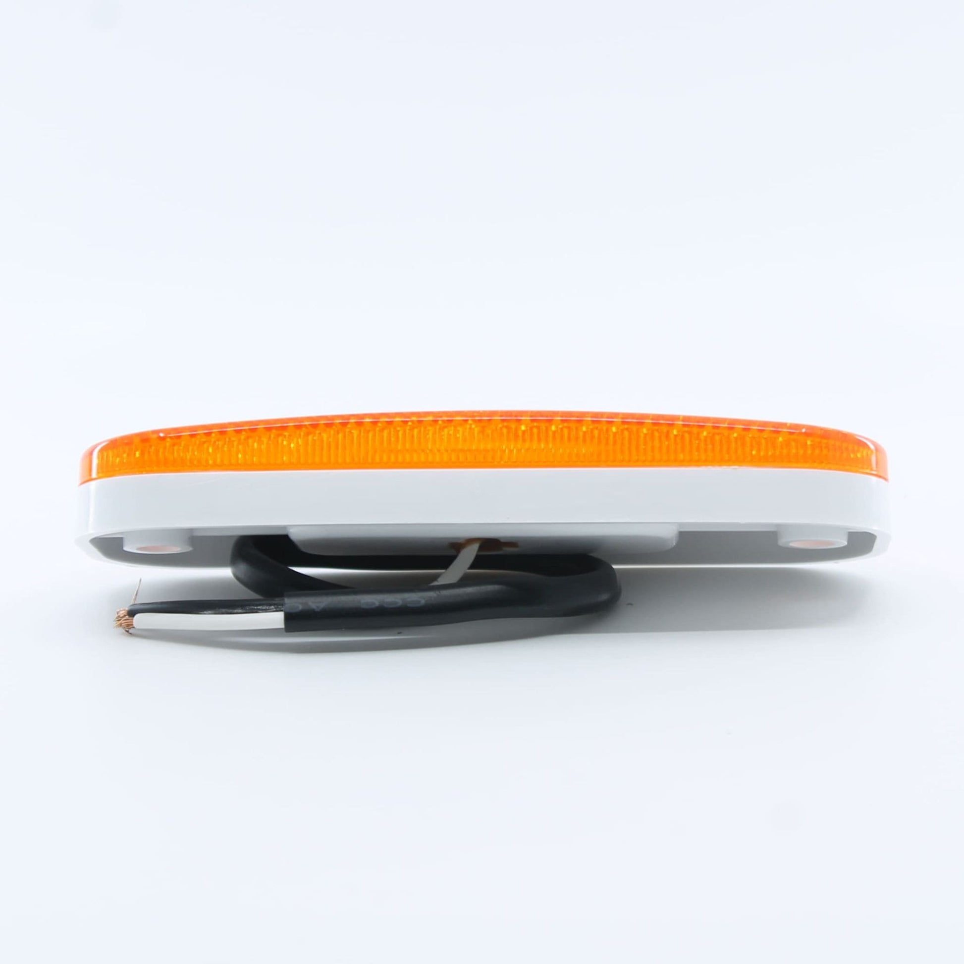 Luz de posición lateral LED ámbar (naranja) con 2 diodos para remolque o camión. 12-24 V, IP64 y homologación E4.