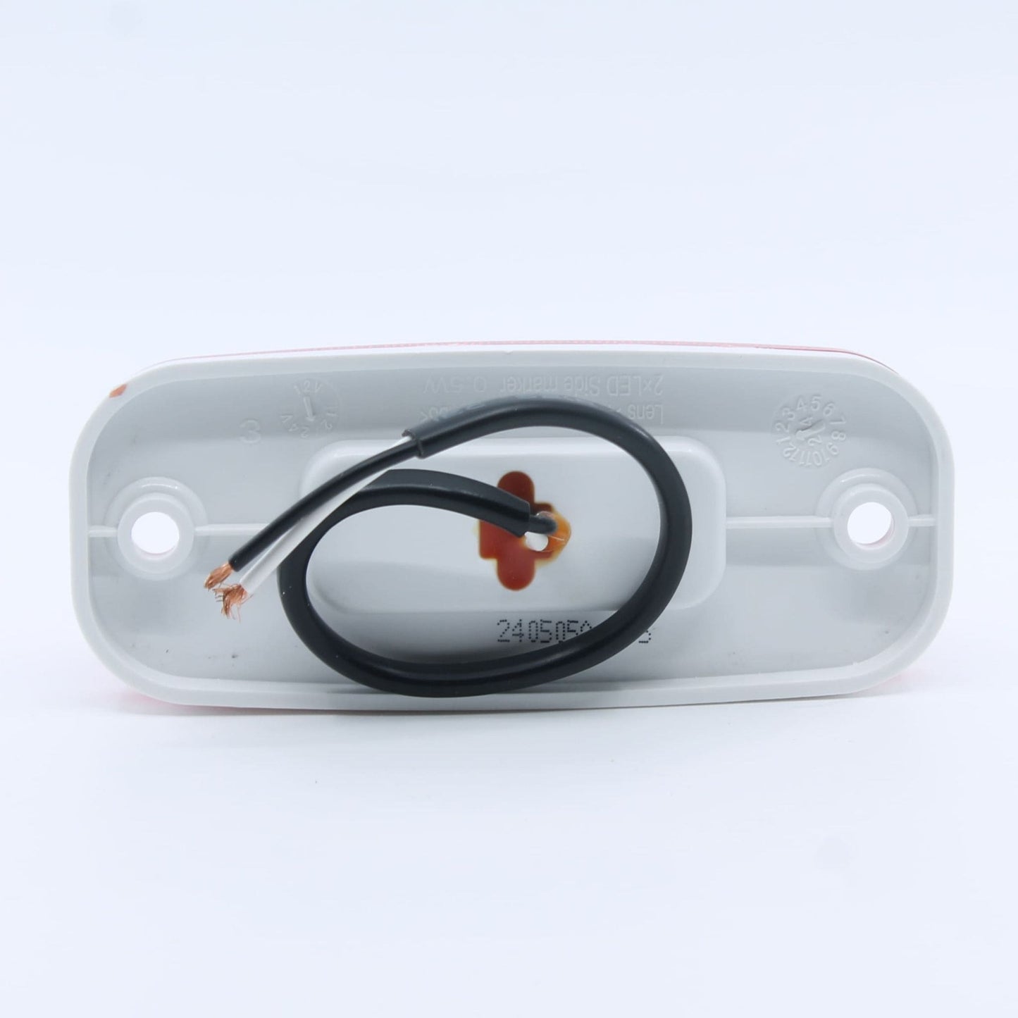 Luz de posición trasera LED roja con 2 diodos para remolque o camión. 12-24 V, IP64 y homologación E4.