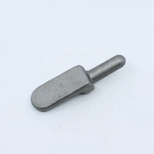 Macho de bisagra forjado con pasador de 15 mm y pala de 70 x 30 mm para soldar en remolque.
