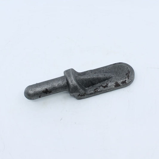 Macho de bisagra forjado con pasador de 17 mm y pala de 75 x 34 mm para soldar en remolque.
