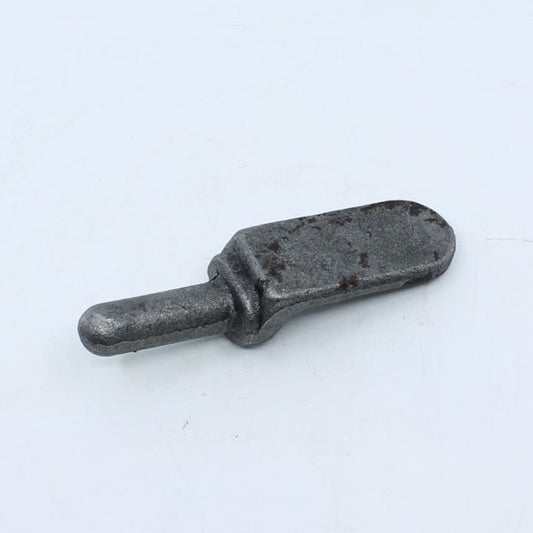 Macho de bisagra forjado con pasador de 17 mm y pala de 75 x 34 mm para soldar en remolque.
